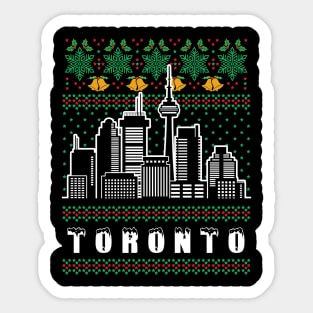 Toronto Canada Ugly Christmas Sticker